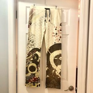 Asian-inspired lounge pants